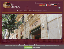 Tablet Screenshot of lascalapizzeria.com